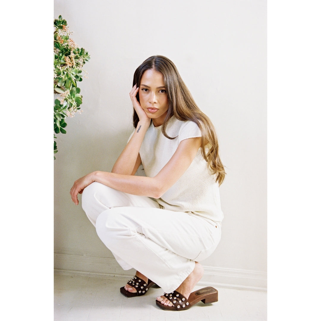 Fiora heeled sandal Chocolate | Matisse Footwear