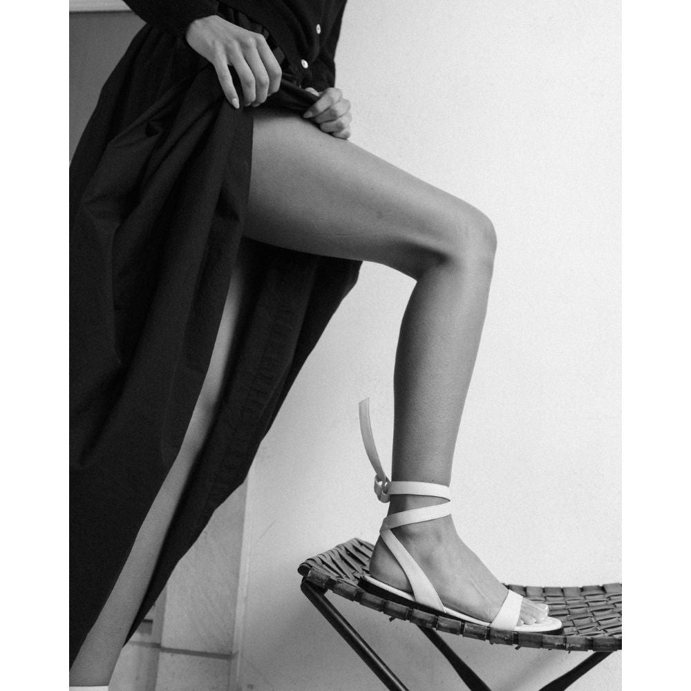 Danielle ankle wrap sandal Ivory | Matisse Footwear