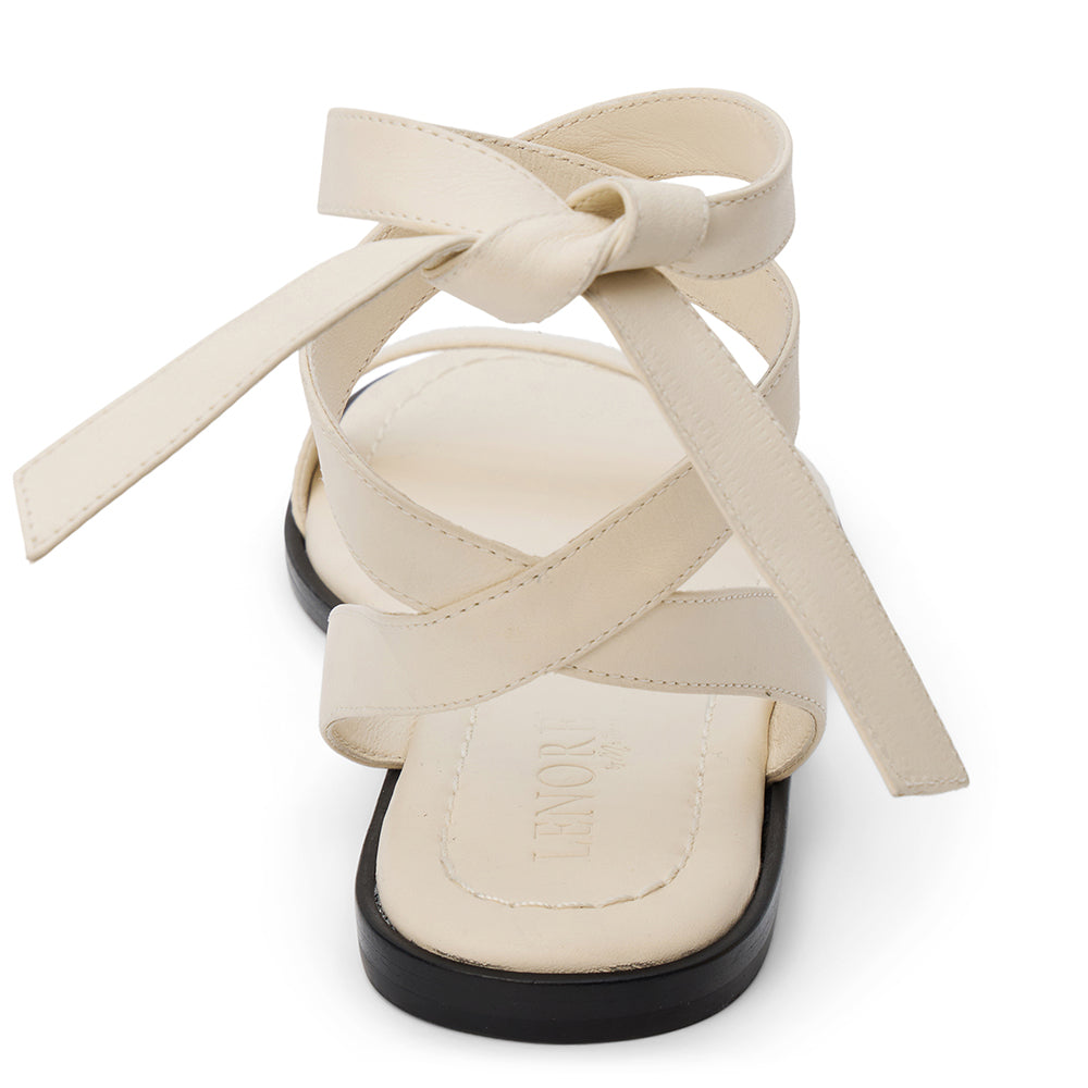 Danielle ankle wrap sandal Ivory | Matisse Footwear