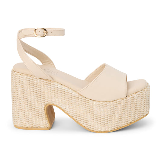 Arden platform sandal Ivory | Matisse Footwear