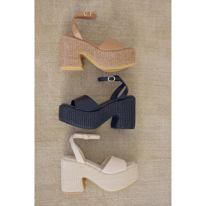 Arden platform sandal Ivory | Matisse Footwear