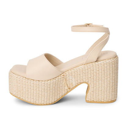 Arden platform sandal Ivory | Matisse Footwear