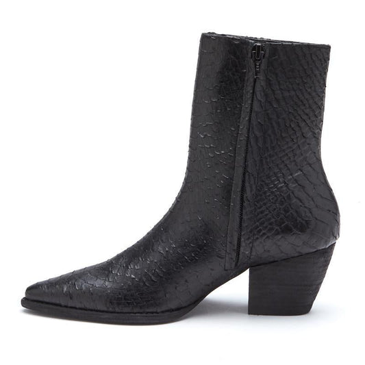 Caty ankle boot Black Snake | Matisse Footwear