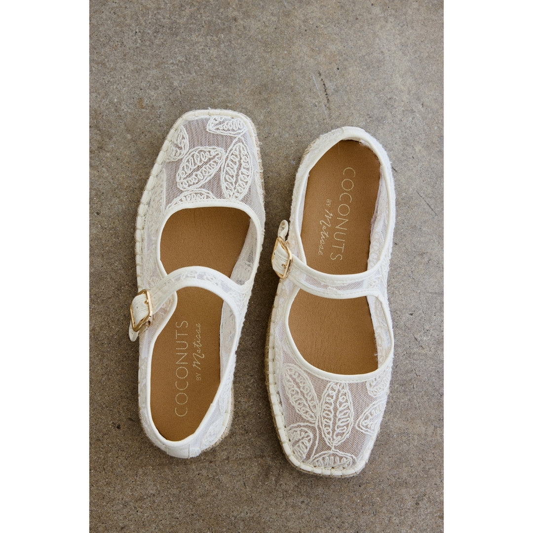 Meg mary jane flat Ivory Floral | Matisse Footwear