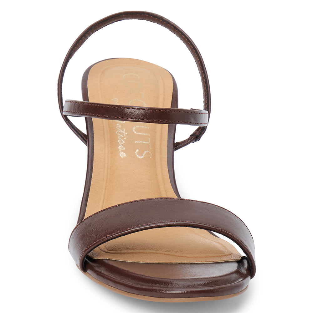 Trinity heeled sandal Chocolate | Matisse Footwear