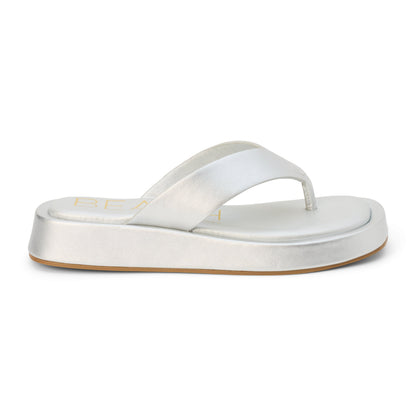 Mallorca flip flop sandal Silver | Matisse Footwear