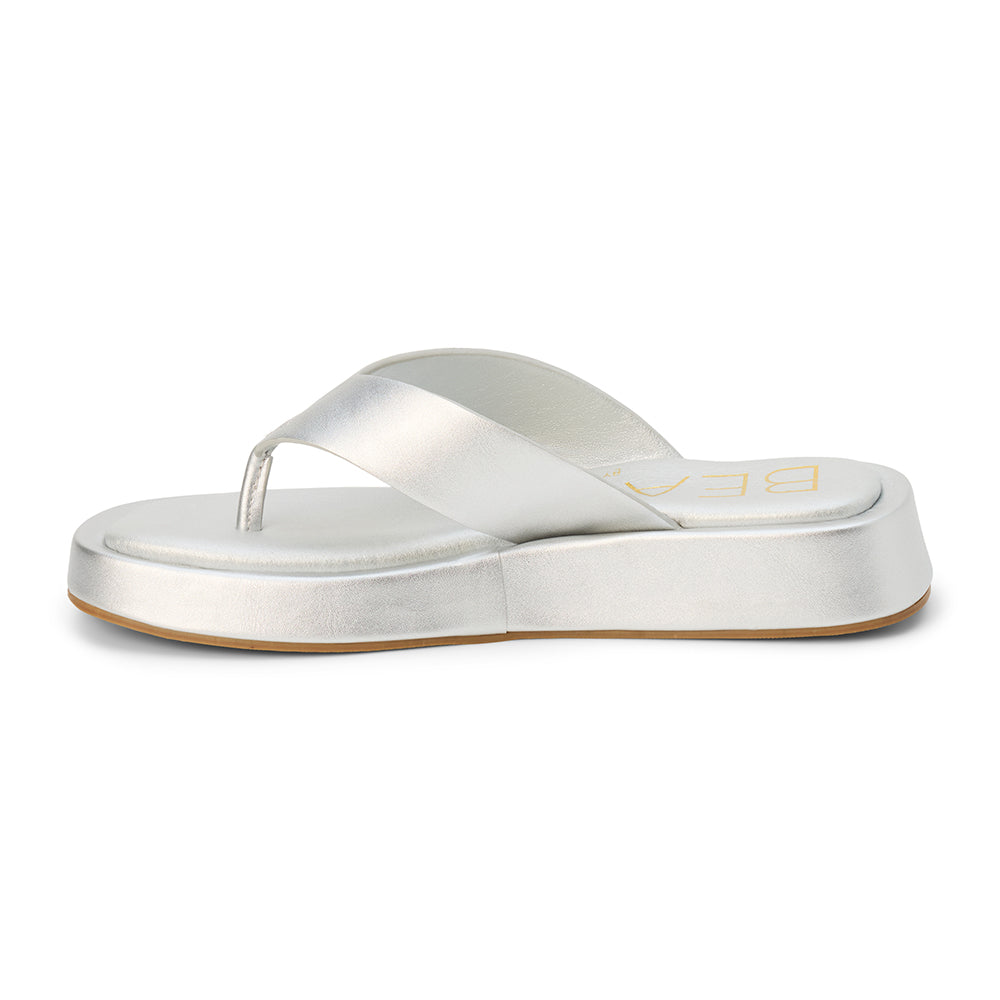 Mallorca flip flop sandal Silver | Matisse Footwear