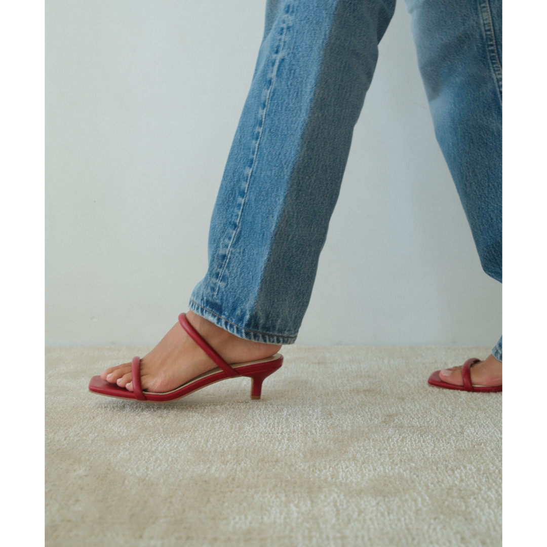 Jeanne heeled sandal Red | Matisse Footwear