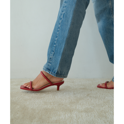 Jeanne heeled sandal Red | Matisse Footwear