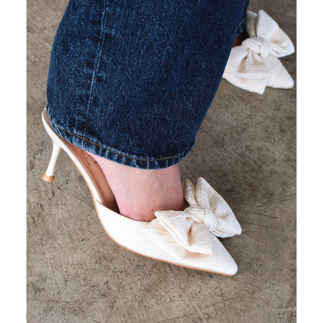 Goldie heeled mule Cream | Matisse Footwear