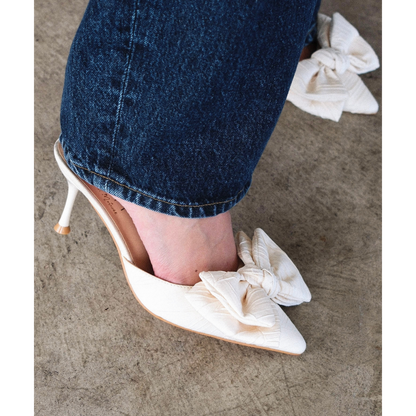 Goldie heeled mule Cream | Matisse Footwear