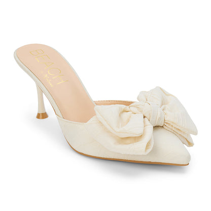 Goldie heeled mule Cream | Matisse Footwear