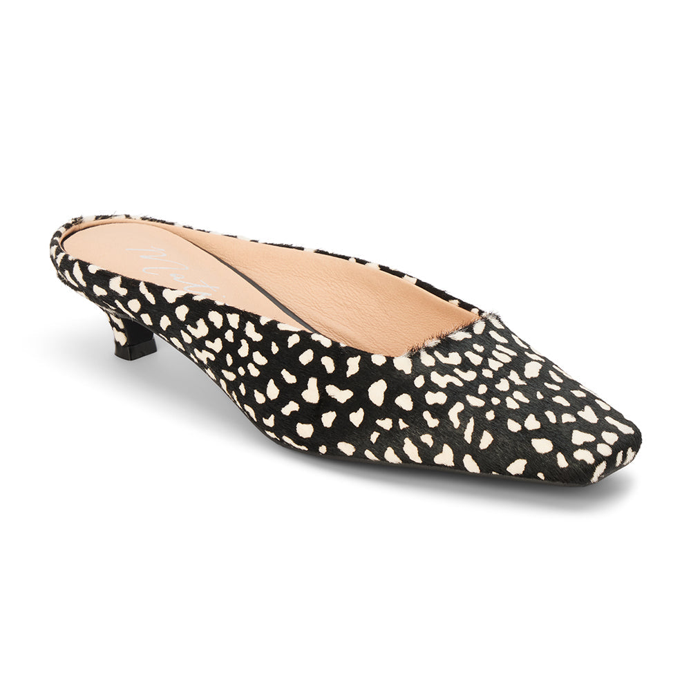 Classy heeled mule Black Multi Spot | Matisse Footwear