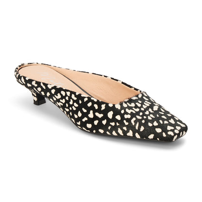 Classy heeled mule Black Multi Spot | Matisse Footwear