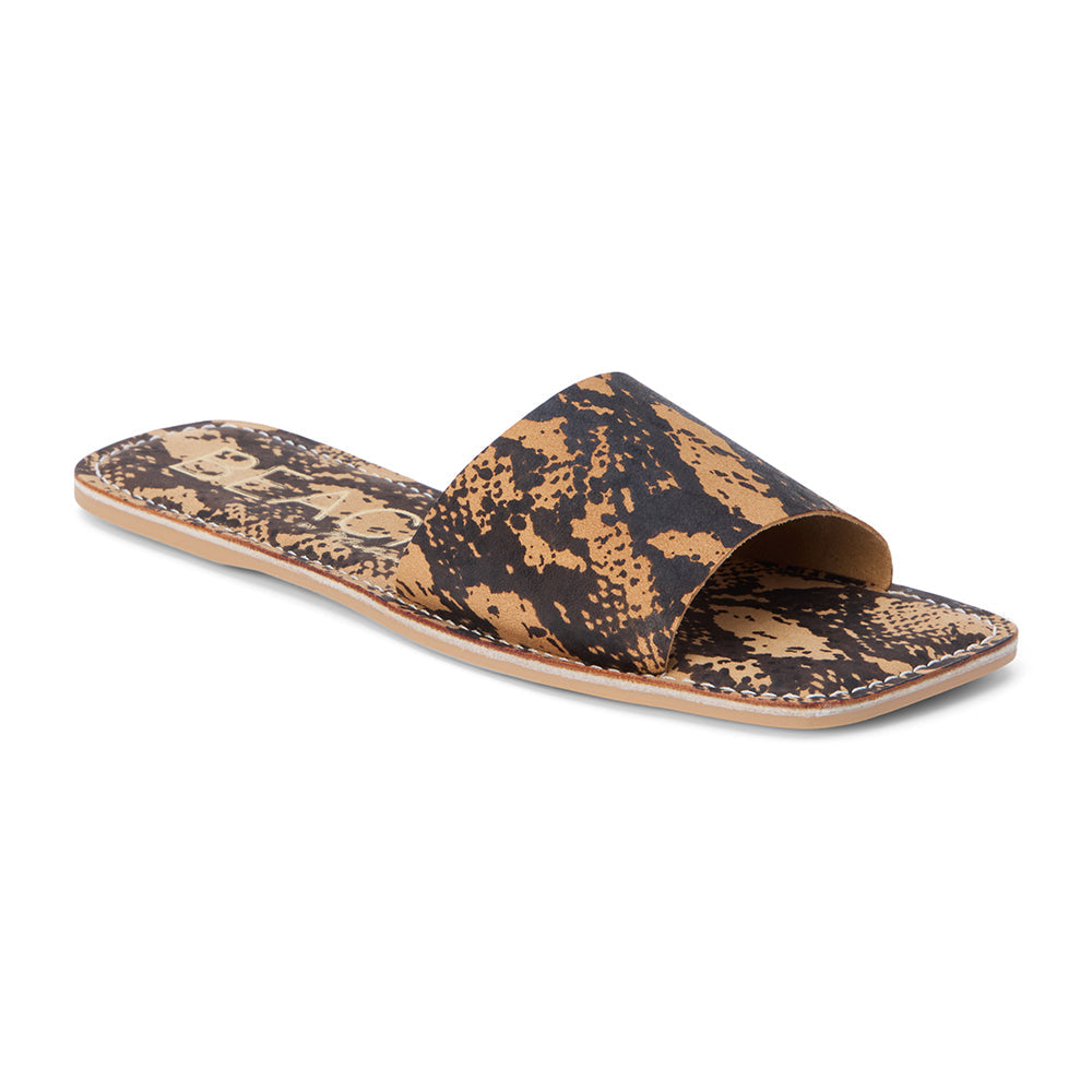 Bali slide sandal Tan Python | Matisse Footwear