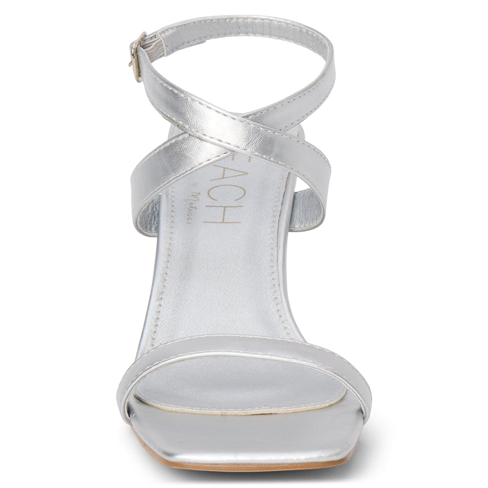 Breeze heeled sandal Silver | Matisse Footwear