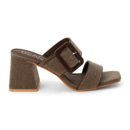 Lucy heeled sandal Chocolate | Matisse Footwear