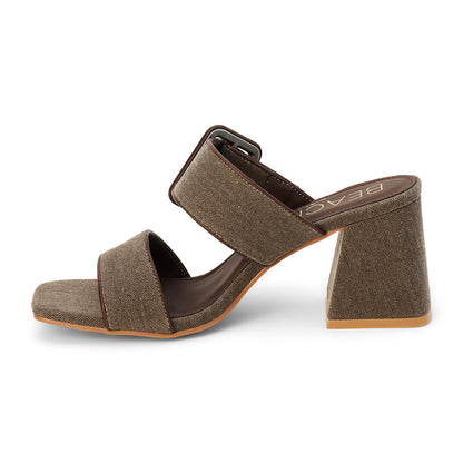 Lucy heeled sandal Chocolate | Matisse Footwear