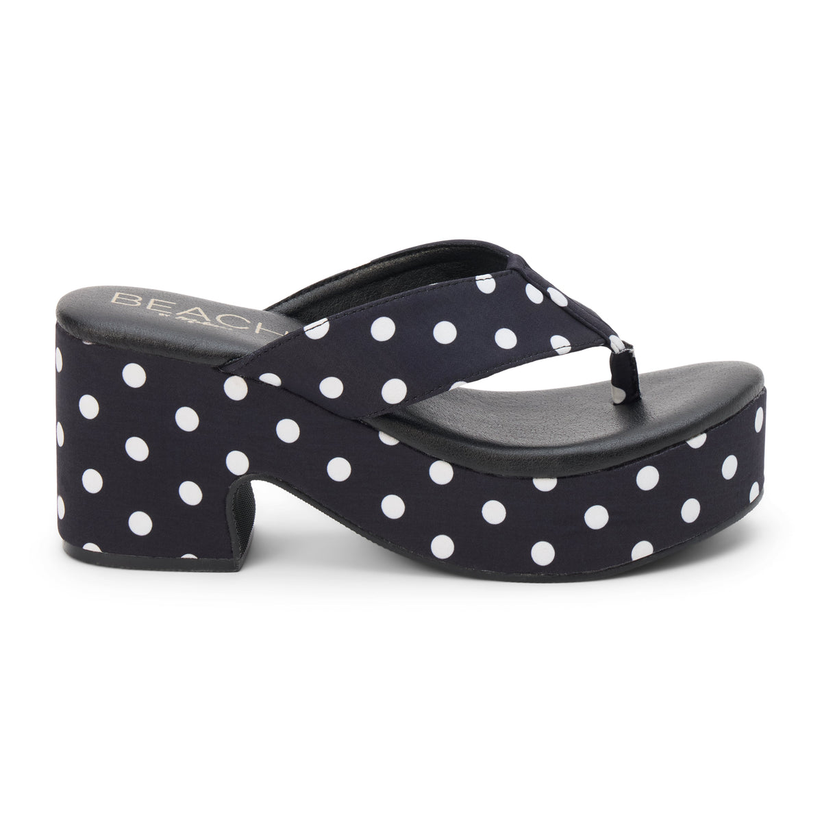 Bonnie platform sandal Black Polka Dot | Matisse Footwear