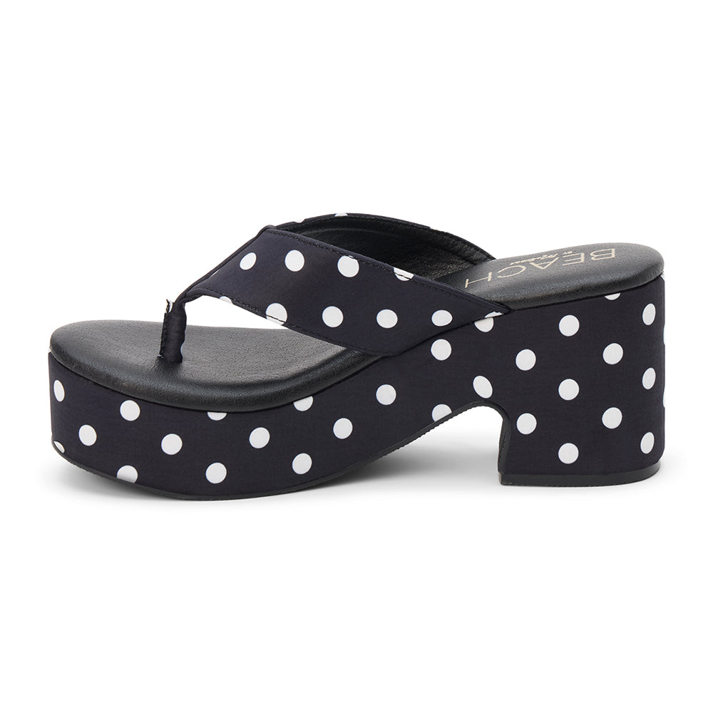 Bonnie platform sandal Black Polka Dot | Matisse Footwear