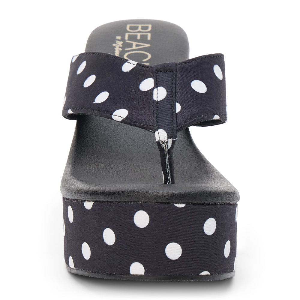 Bonnie platform sandal Black Polka Dot | Matisse Footwear