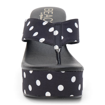 Bonnie platform sandal Black Polka Dot | Matisse Footwear