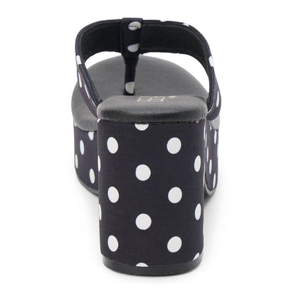 Bonnie platform sandal Black Polka Dot | Matisse Footwear